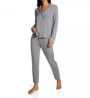 Essential Soft Long PJ Set Heather Grey M