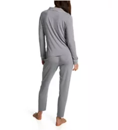 Essential Soft Long PJ Set Heather Grey L