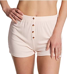 Essential Soft Ribbed Shorts Rosewater S