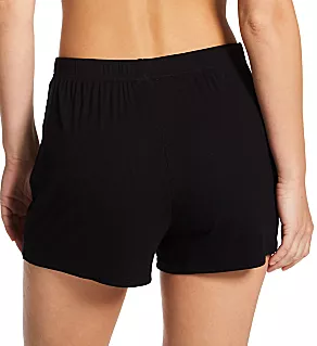 Essential Soft Ribbed Shorts Back to Black S