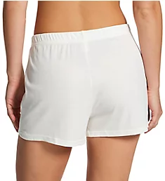 Essential Soft Ribbed Shorts Ivory L