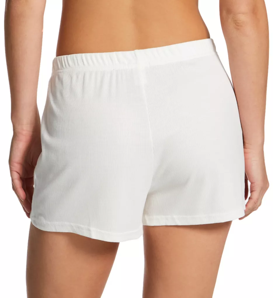 Essential Soft Ribbed Shorts Ivory L