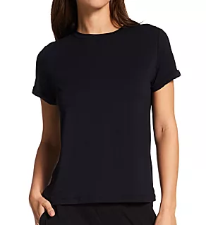 Essential Soft Rolled Sleeve Tee Back to Black XL