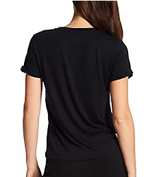 Essential Soft Rolled Sleeve Tee Back to Black L
