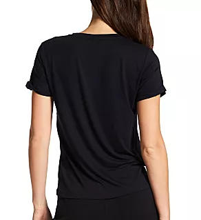 Essential Soft Rolled Sleeve Tee Back to Black XL