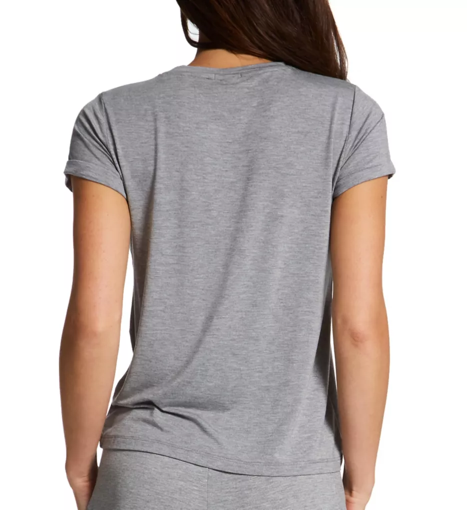 Essential Soft Rolled Sleeve Tee Heather Grey L