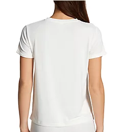 Essential Soft Rolled Sleeve Tee Ivory L
