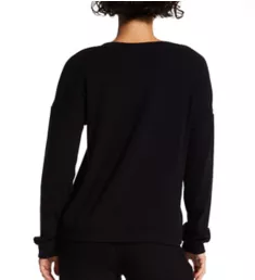 Cozy V-Neck Top Back to Black S