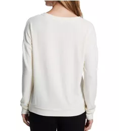 Cozy V-Neck Top Ivory S