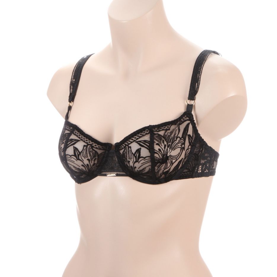 Coeur A Corps Flocked Velvet Half Cup Bra