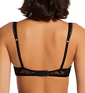 Coeur A Corps Flocked Velvet Half Cup Bra Black 32C