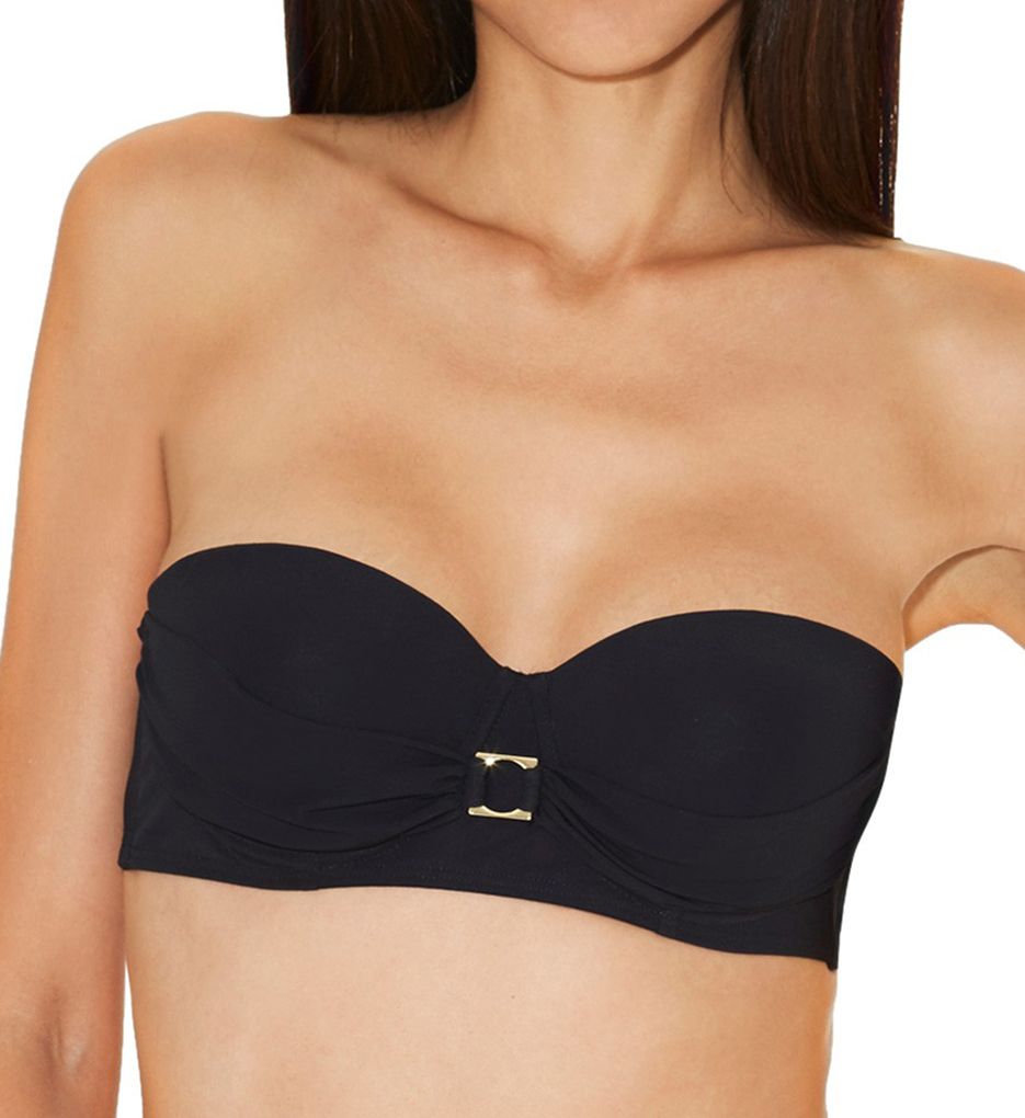 Glam Cocktail Padded Bandeau Swim Top-acs