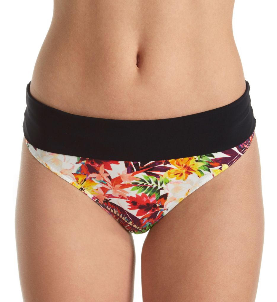 Summer Lounge Brazilian Fold Over Swim Bottom-fs