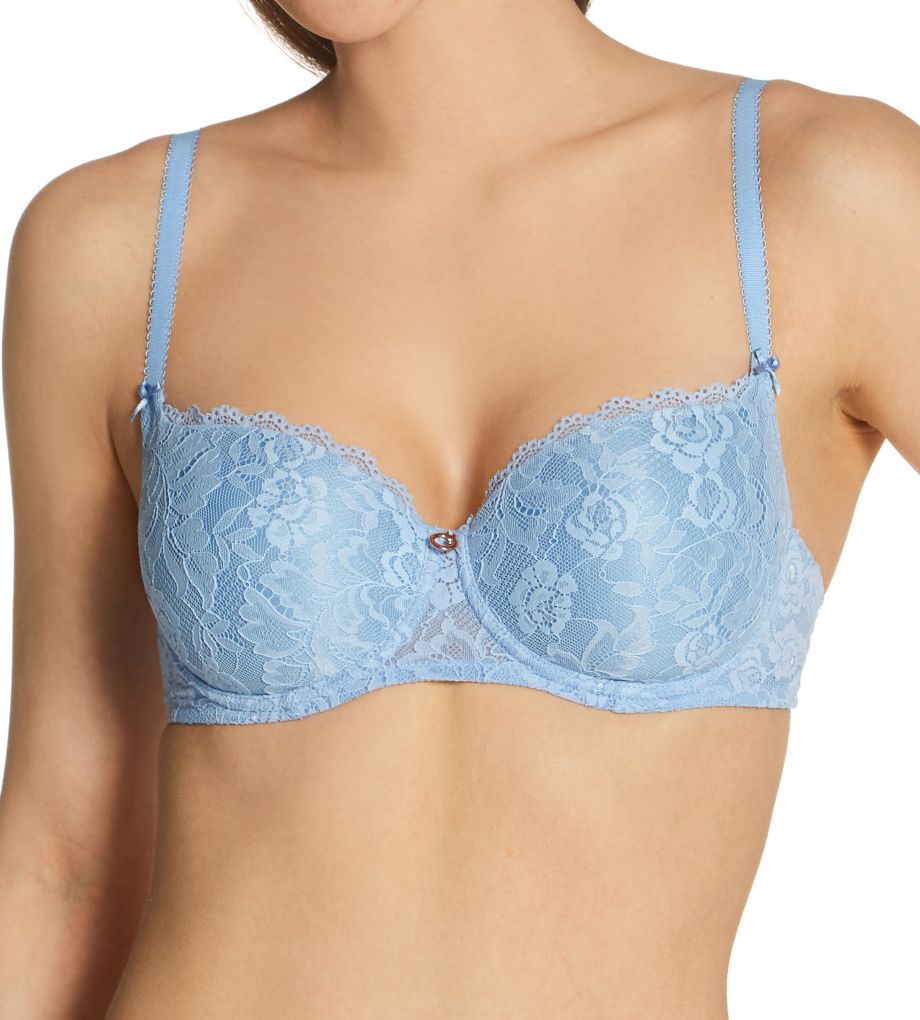 Womens Aubade blue Lace Demi-Cup Bra