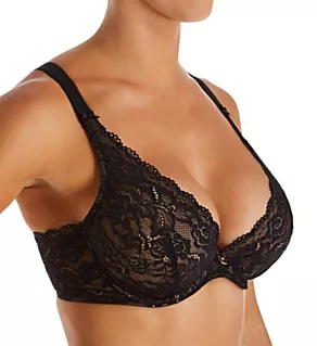 Rosessence Comfort Triangle Plunge Bra Black 38D