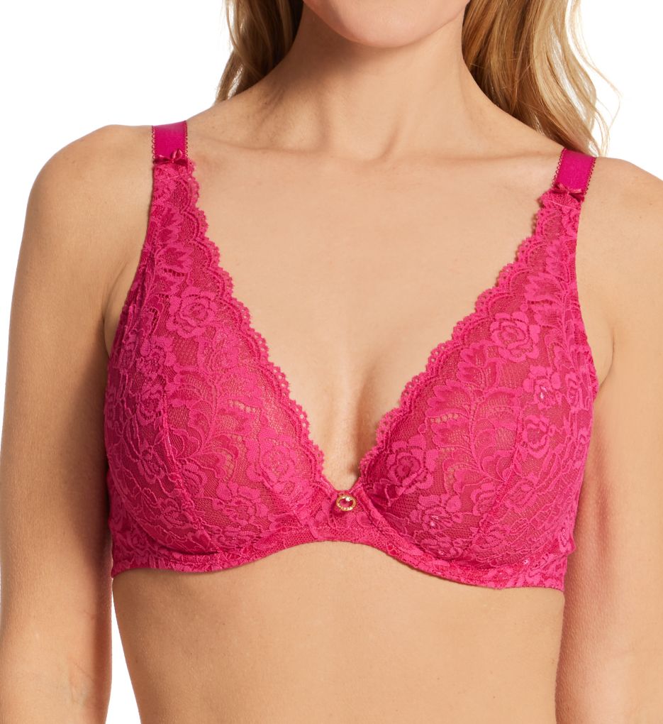 Aubade (2546224): Aubade HK12-02 Rosessence Comfort Triangle Plunge Bra (Fuschia 38E)
