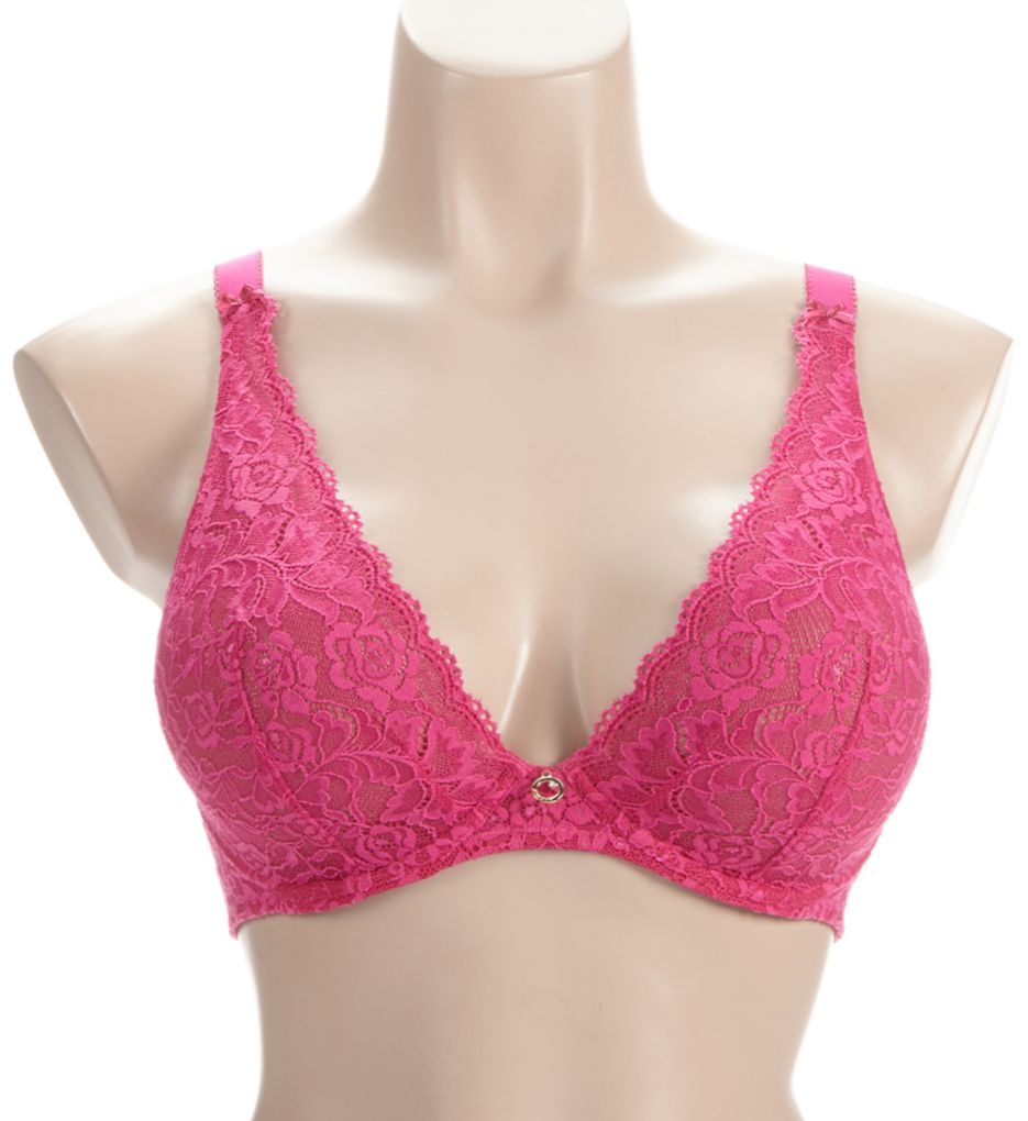 Aubade Rosessence Comfort Triangle Plunge Bra Fuschia 36F  - Image 1