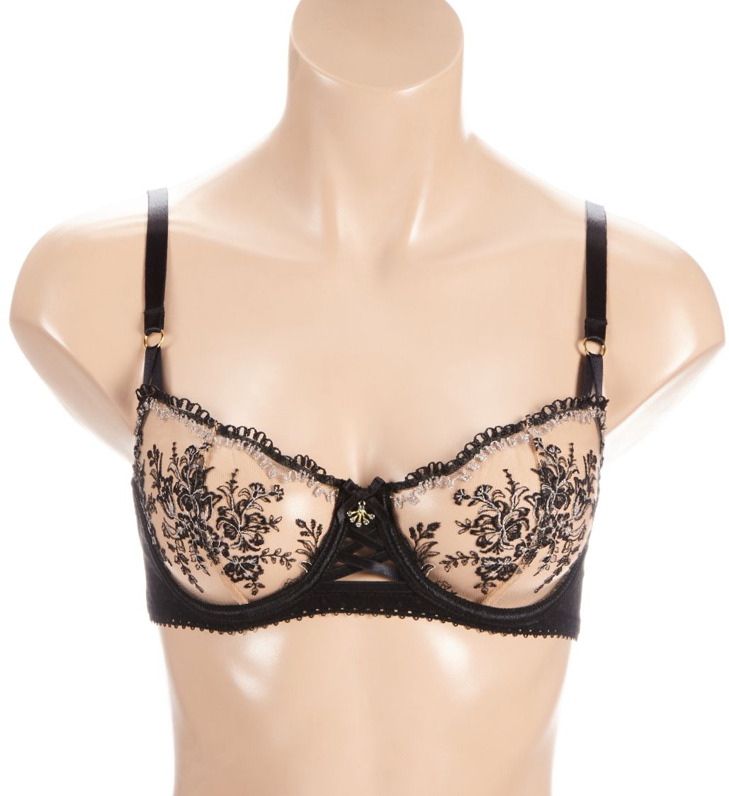 Aubade Tresor Infini Half Cup Underwire Bra Black Magic 32C  - Image 1