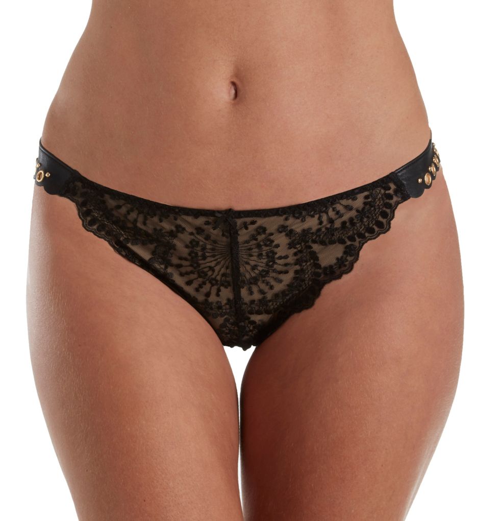 Femme Sensuelle Faux Leather Tanga Panty-fs