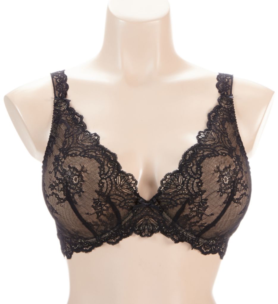 Dans des Sens Lace Plunging Triangle Bra-fs