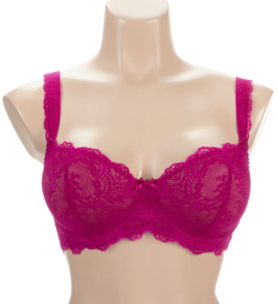 Aubade Dans des Sens Lace Comfort Half Cup Bra Pink Pulsion 36F  - Image 1