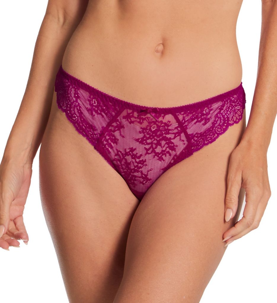 Lace High-Waisted Cheeky Panty | Lilac Iris