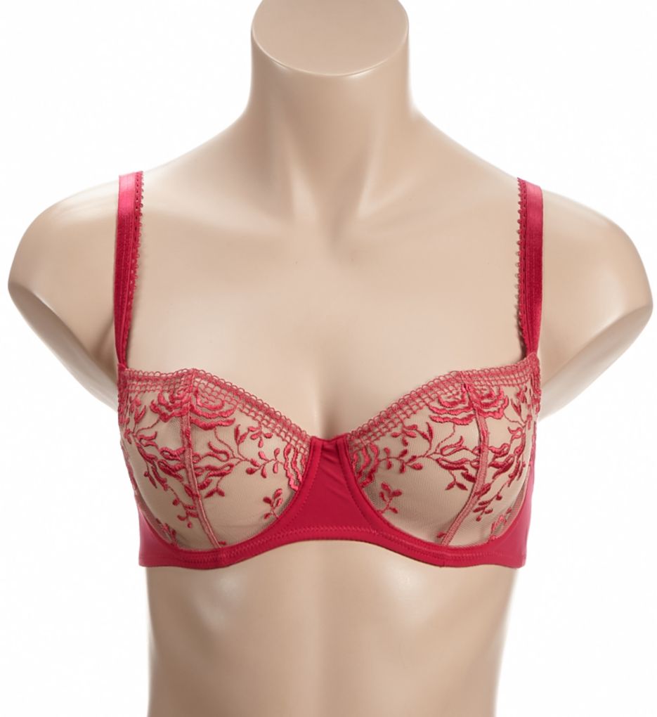 Aubade Fleur De Passion Half Cup Bra amaryllis 30D  - Image 1