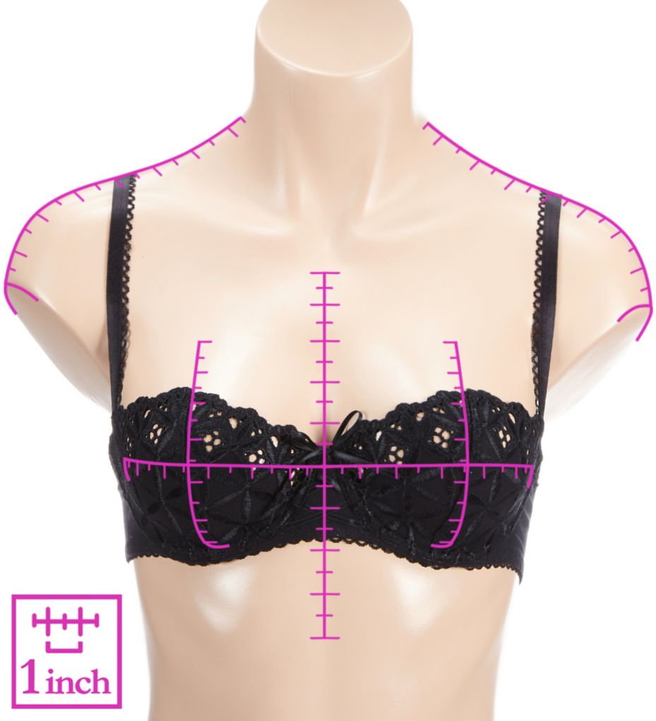 Bahia Black 3/4 Cup Bra