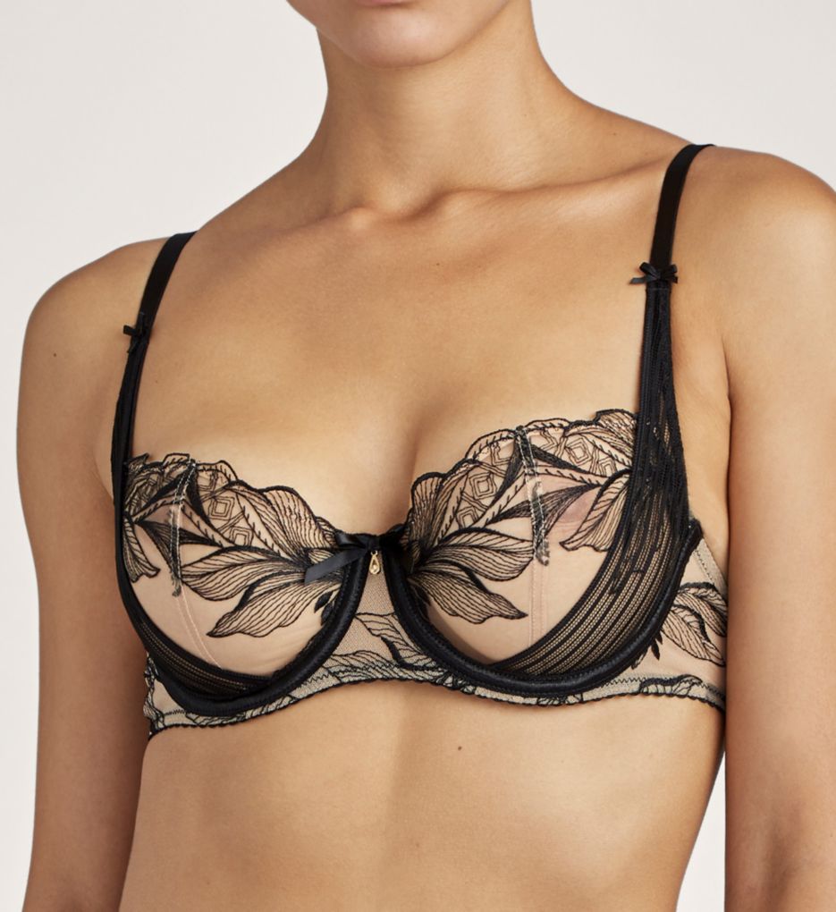 Fleur De Tattoo Half Cup Bra-acs