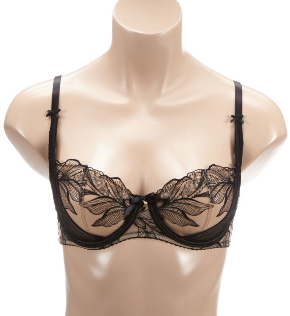 Fleur De Tattoo Half Cup Bra-fs