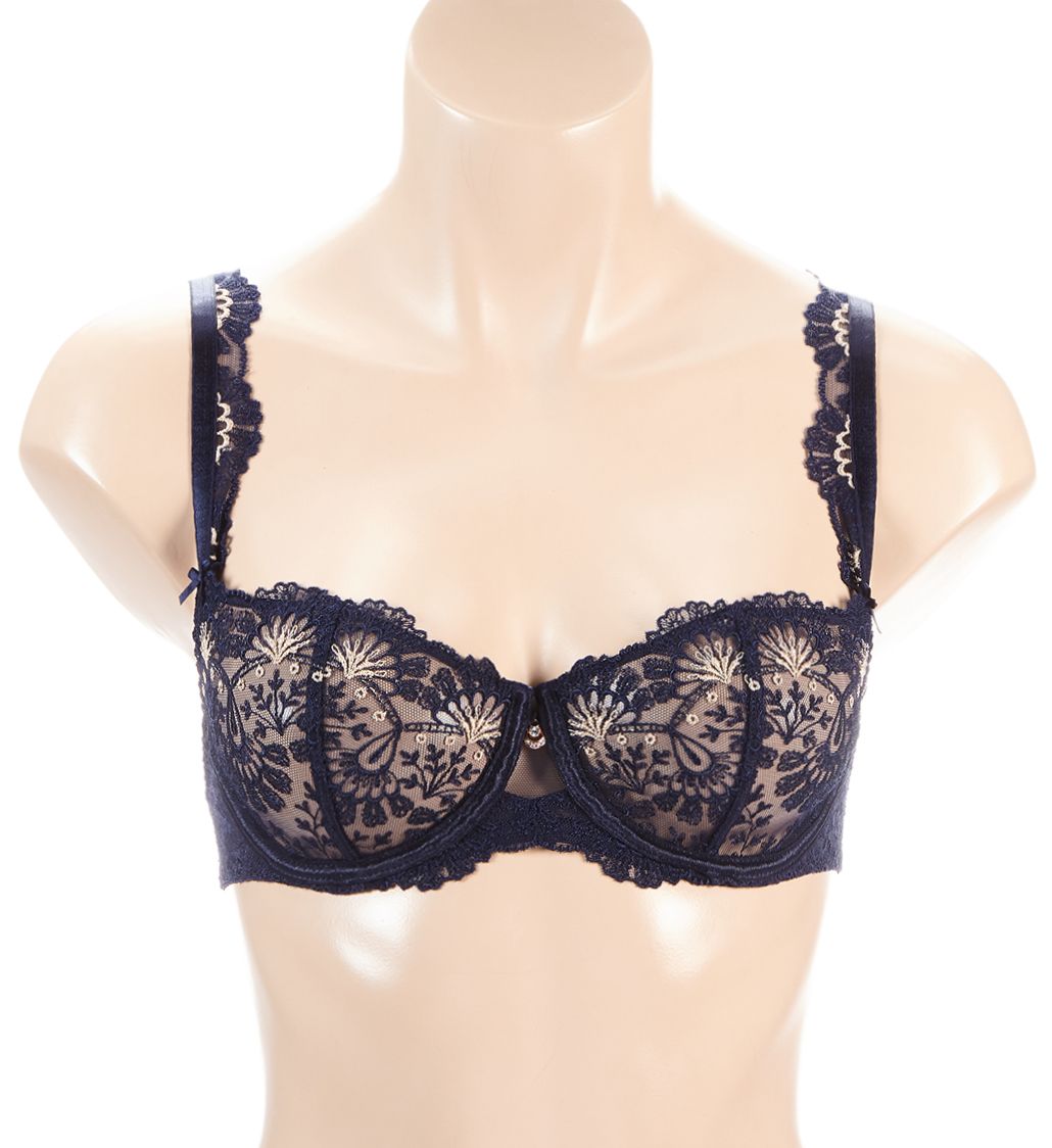 Aubade Art of Ink Half Cup Bra Symphonie Bleue 30E  - Image 1