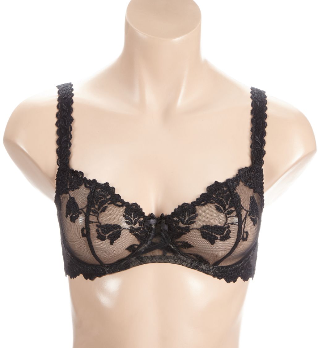 Aubade Softessence Half Cup Underwire Bra Black 36E  - Image 1