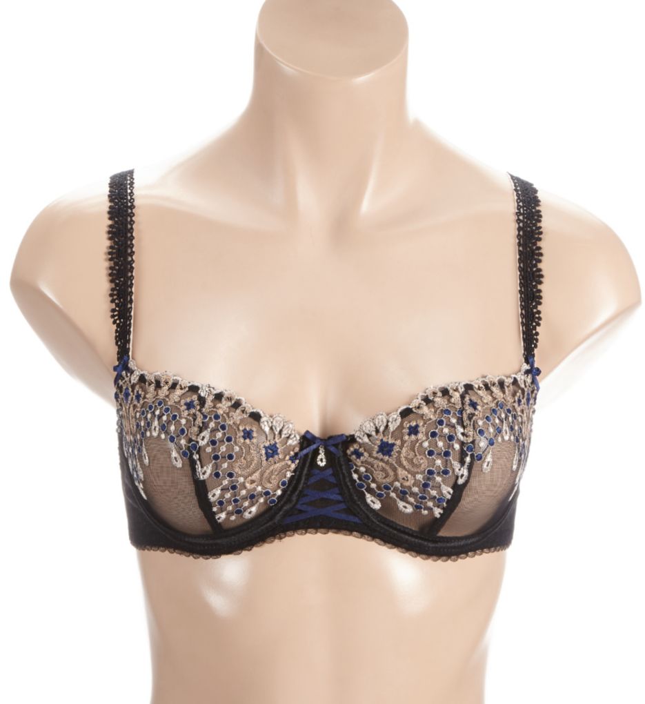 Aubade Joyau Eternel Half Cup Underwire Bra Royal 38E  - Image 1