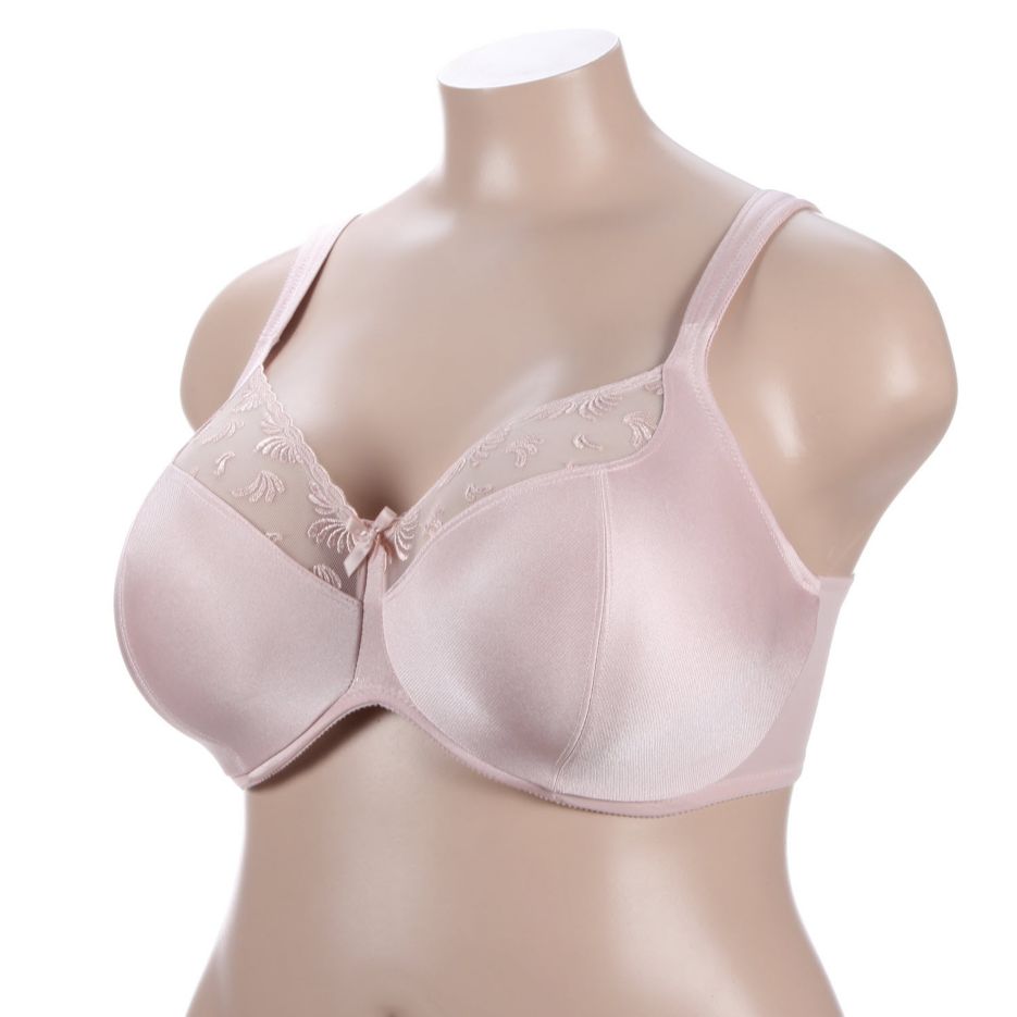 Satin and Lace Minimizer Bra