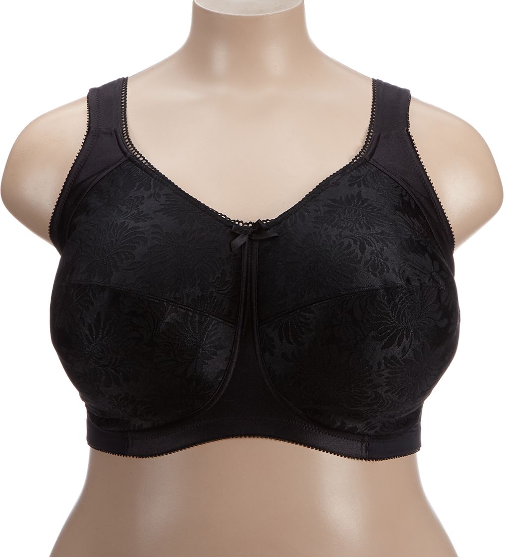 Aviana Floral Soft Cup Bra Black 46G  - Image 1