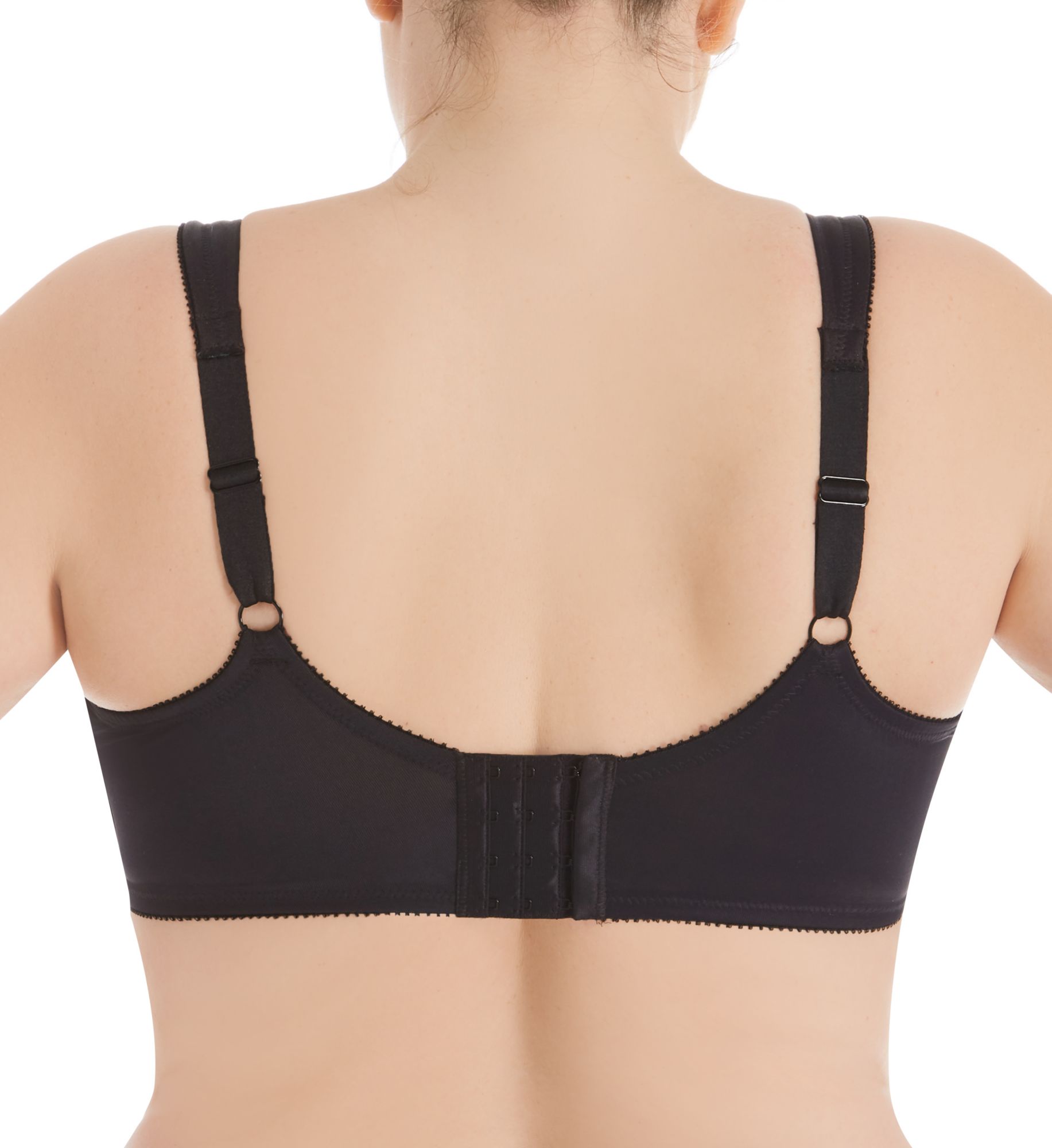 Aviana Satin and Lace Minimizer Bra Black 44D  - Image 2