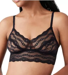 Lace Kiss Bralette Night Black S