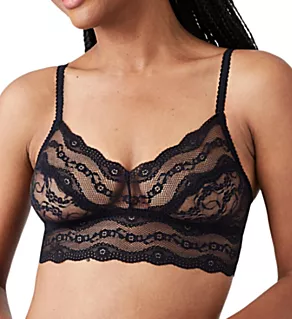 Lace Kiss Bralette Night Black S