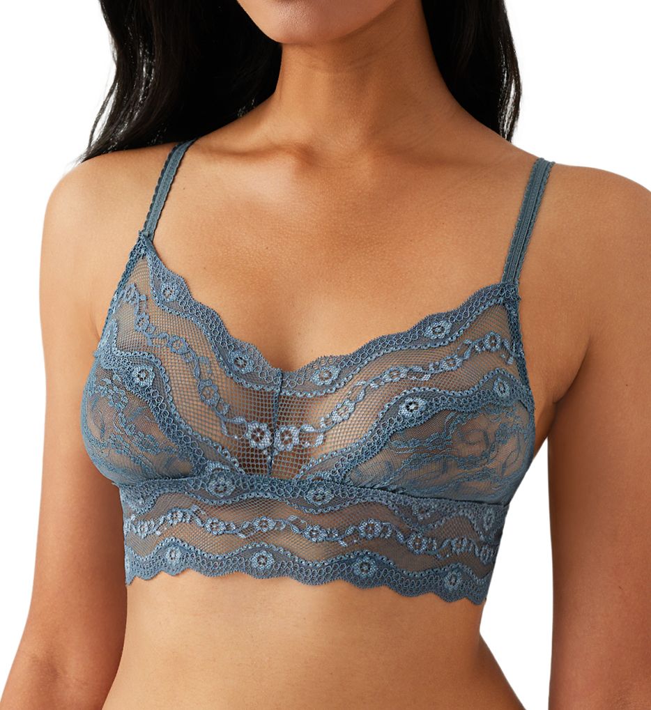 b.tempt'd Women's Lace Kiss Bralette, Abyss, Small at  Women's  Clothing store