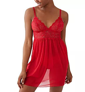 It's On Chemise Savvy Red L