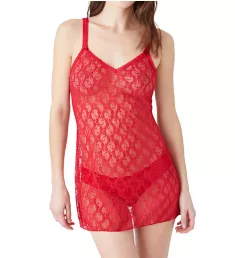 Lace Kiss Chemise Crimson Red S