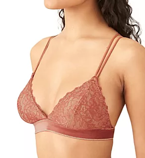 Lace Encounter Bralette Marsala M