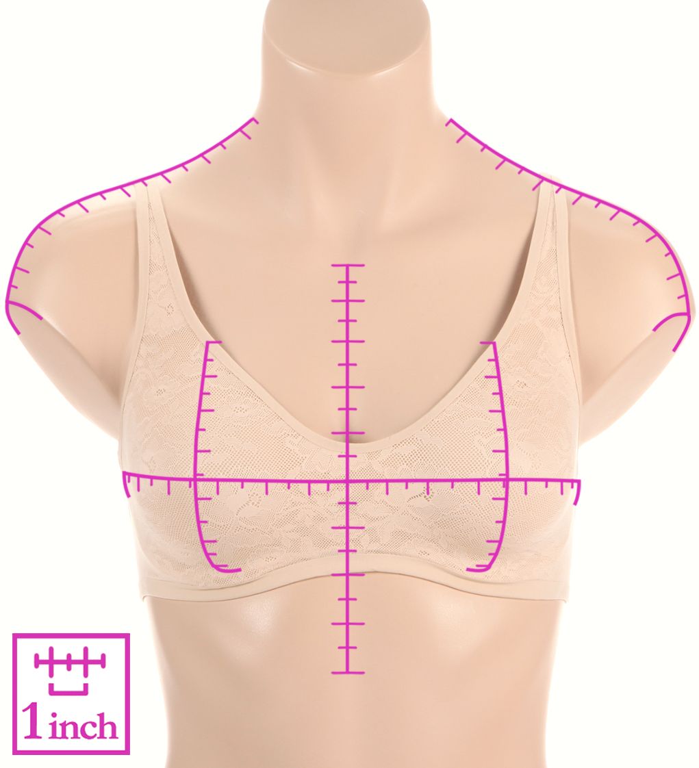 Measured Image Back Image Front Image Main Image b.tempt'd by Wacoal Effortlessly Lace Underwire Bra 951313