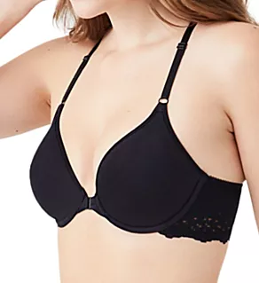 Inspired Eyelet Front Close T-Shirt Bra Night 32D