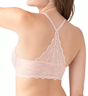 Inspired Eyelet Front Close T-Shirt Bra Rose Smoke 32B