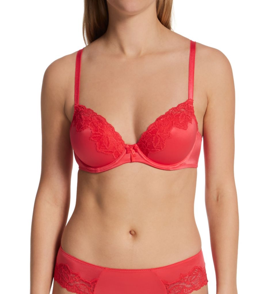 Wacoal red lace bra, size 34DD