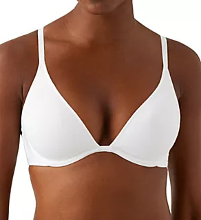 Cotton To A Tee Plunge T-Shirt Bra White 36DD