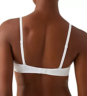 Cotton To A Tee Plunge T-Shirt Bra White 36DD