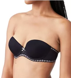 Faithfully Yours Strapless Convertible Push Up Bra Night Black 36B