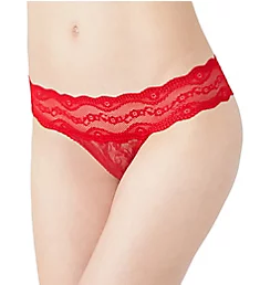 Lace Kiss Thong Crimson Red S